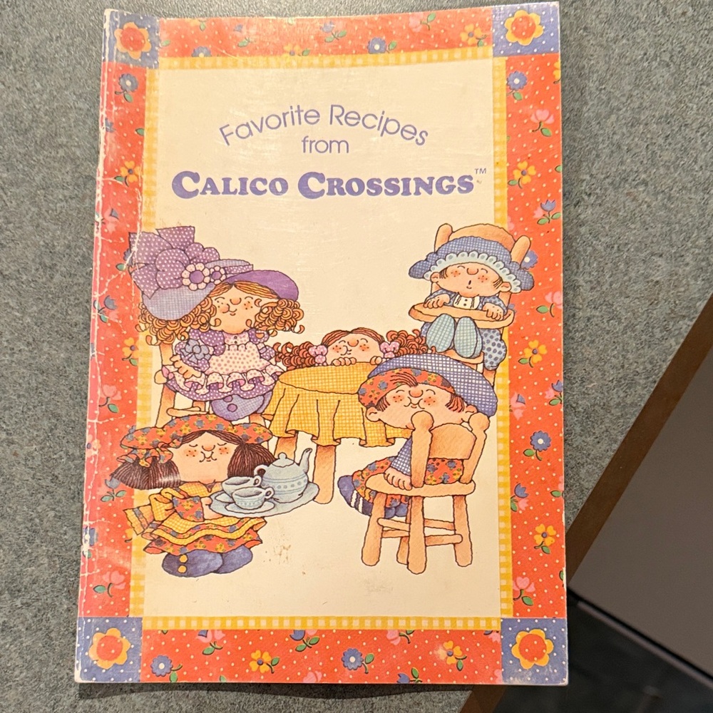 Calico Crossings Recipe Book with Colorful Cover